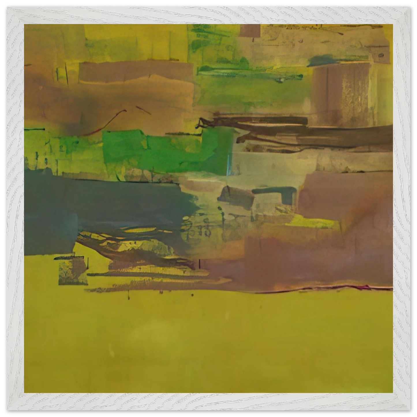 Helen Frankenthaler - August Deep - 1978 Wall art - 35x35 cm / 14x14 inches - Fine Art Poster-canvas - -