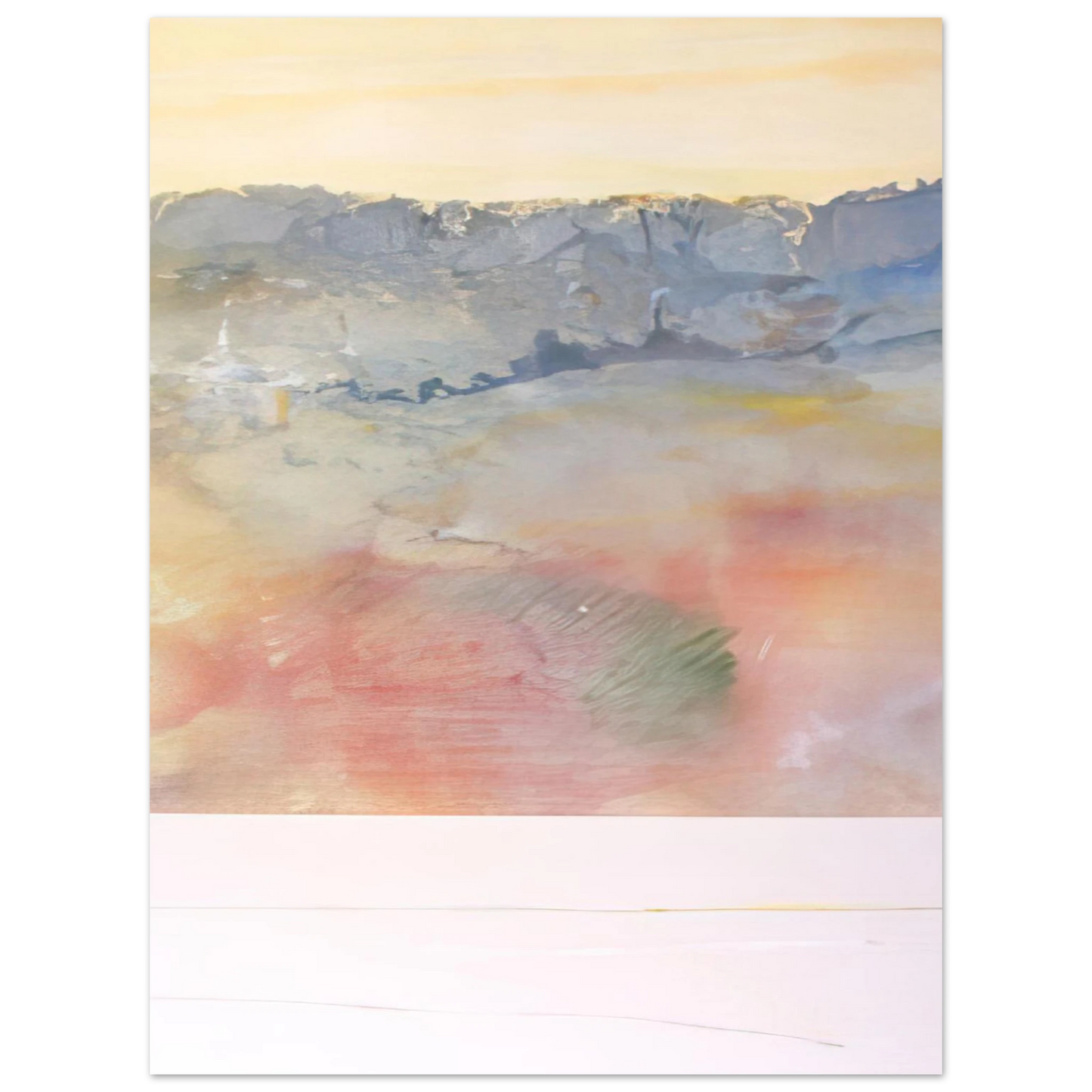 Ronnie Landfield - Rain Dance 2 - 1969  75x100 cm / 30x40inches Fine Art Poster