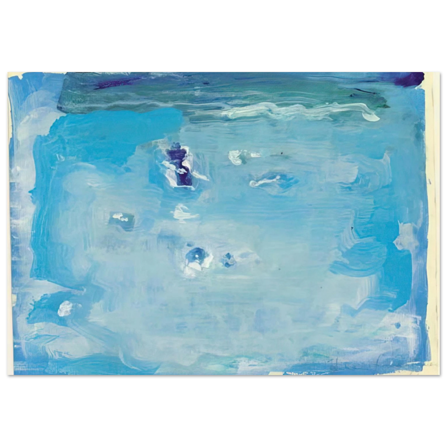Helen Frankenthaler - Untitled - Color Field Painting, Lyrical Abstraction Wall art - 13x18 cm / 5x7 inches - Fine Art Poster-canvas - -
