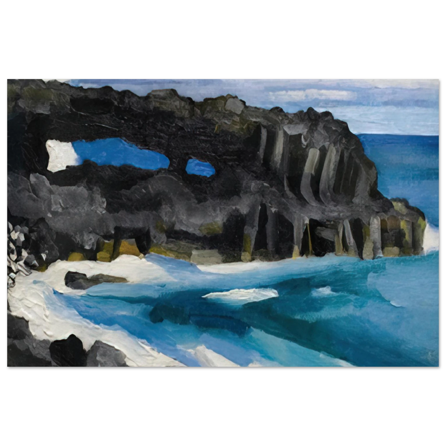 Georgia O'Keeffe - Black Lava Bridge, Hana Coast-No. II Fine Art Poster