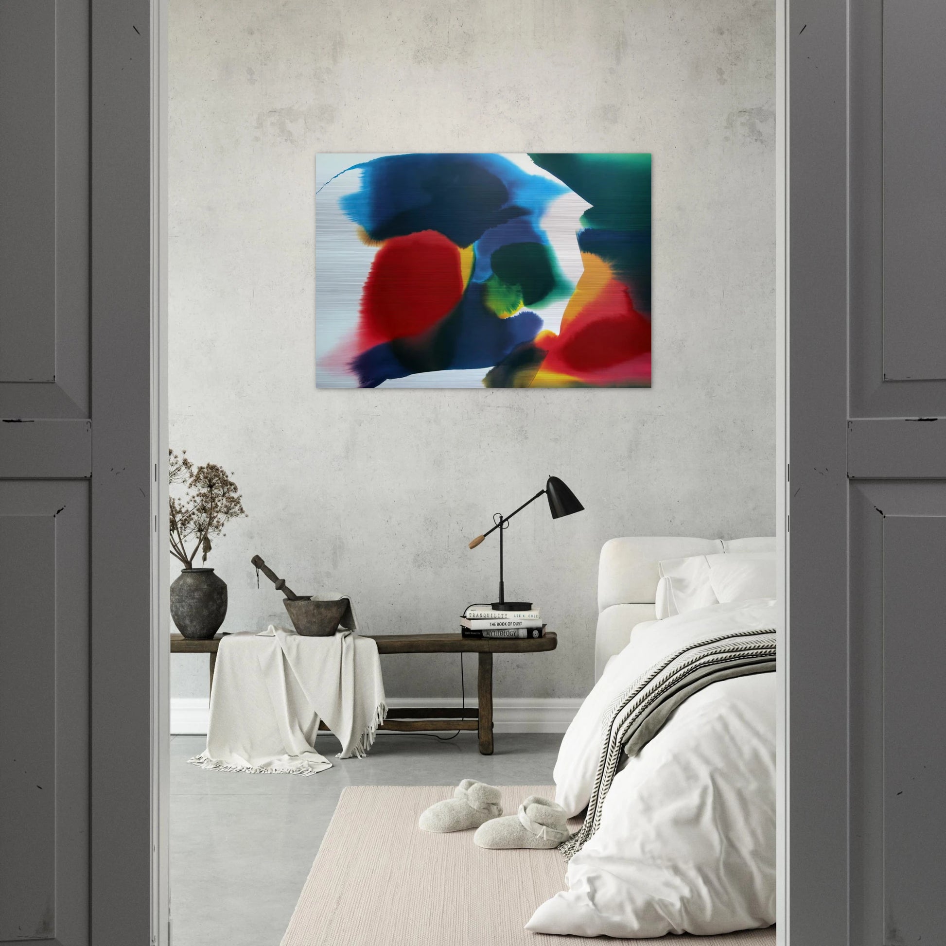 Phenomena Sherman Vortex - 1991 - Paul Jenkins Brushed Aluminum Print - 70x100 cm / 28x40 inches | Paul Jenkins Aluminum Print | Paul Jenkins Prints