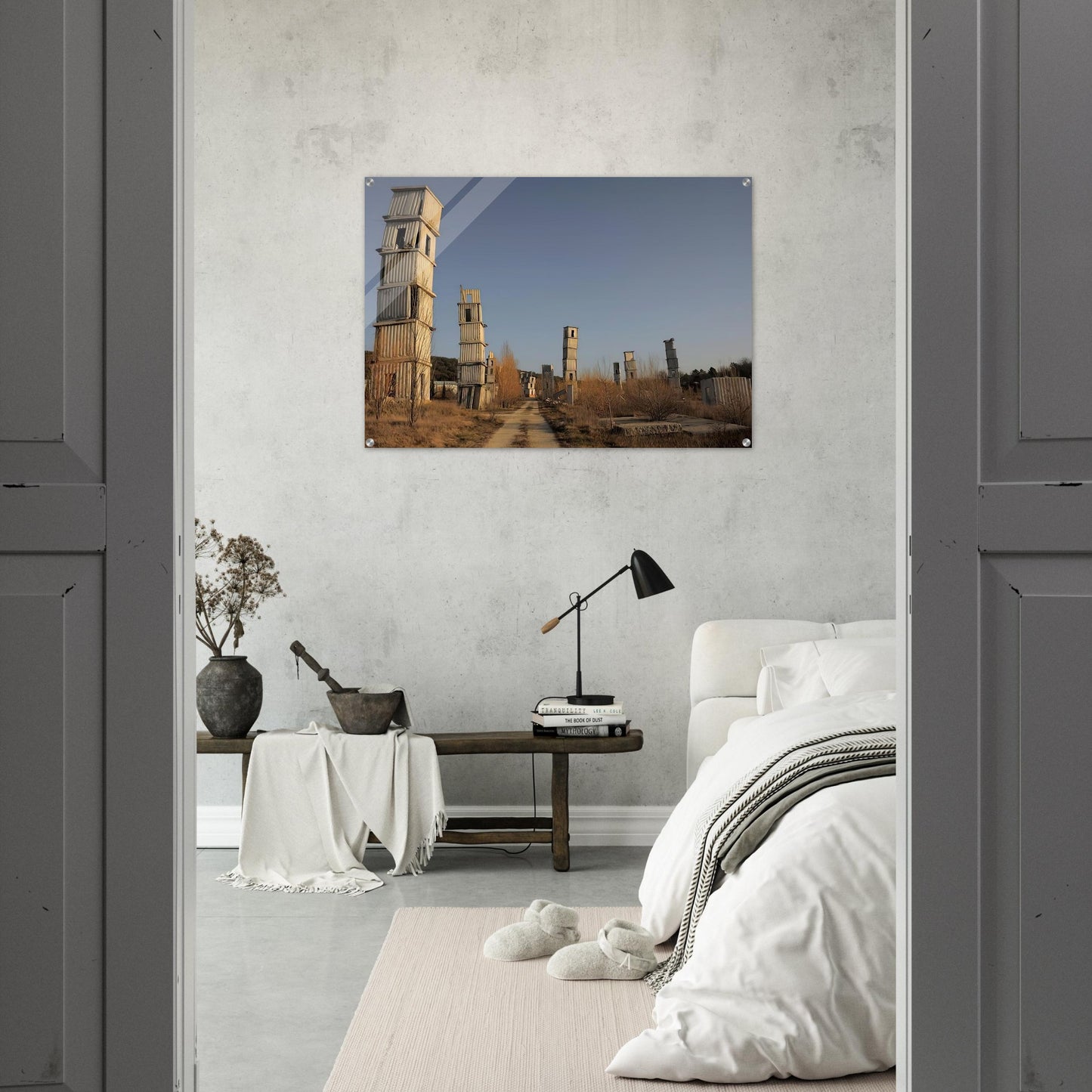 KIEFER S STUDIO COMPLEX AT BARJAC IN SOUTHERN FRANCE 2012 - Anselm Kiefer Acrylic Print - 70x100 cm / 28x40″ inches | Anselm Kiefer Wall Art | Anselm Kiefer Prints