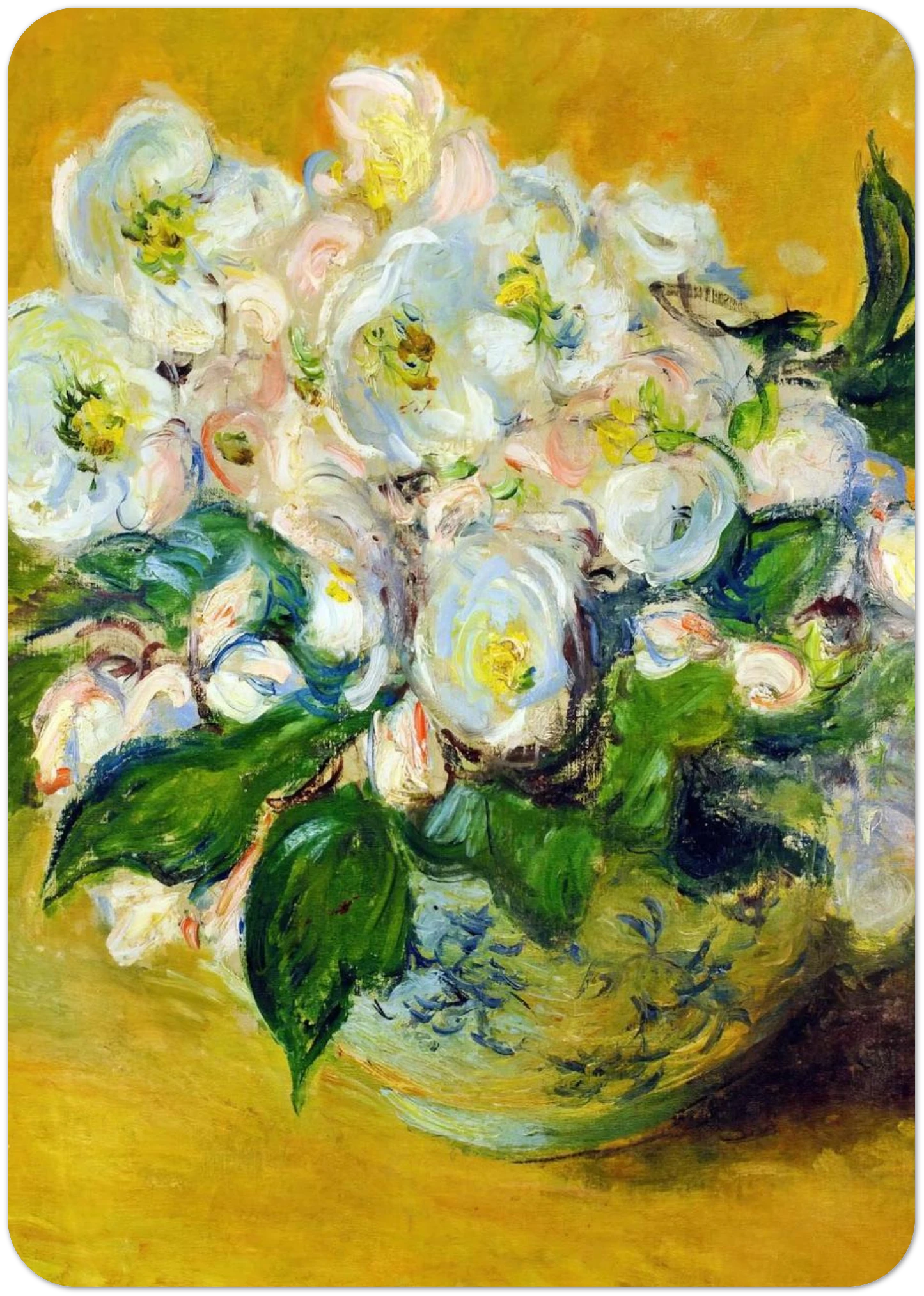 Christmas Roses By claude monet Pack of 10 Post Cards | claude monet Post Cards | A6 (10.5 x 14.8 cm) - 4.1 x 5.8 inches