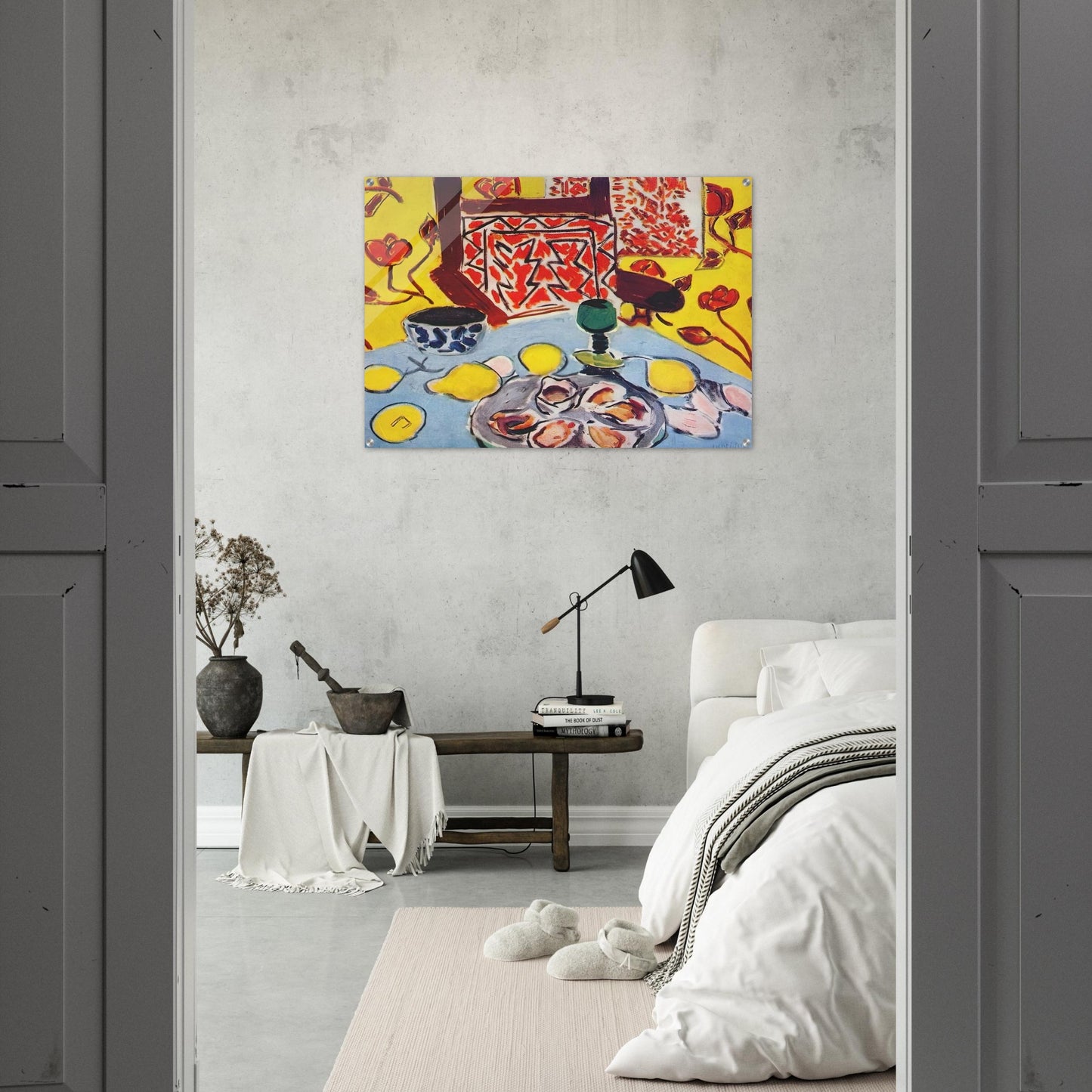 OYSTERS AND WOODEN ARMCHAIR 1943 - Henri Matisse Acrylic Print - 70x100 cm / 28x40″ inches | Henri Matisse Wall Art | Henri Matisse Prints