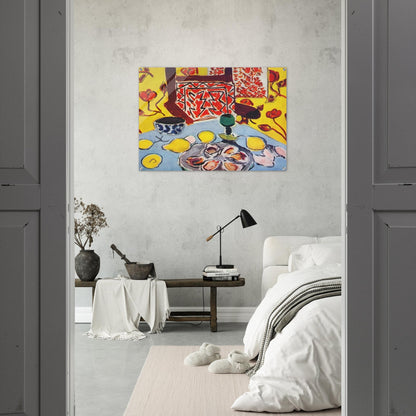 OYSTERS AND WOODEN ARMCHAIR 1943 - Henri Matisse Acrylic Print - 70x100 cm / 28x40″ inches | Henri Matisse Wall Art | Henri Matisse Prints