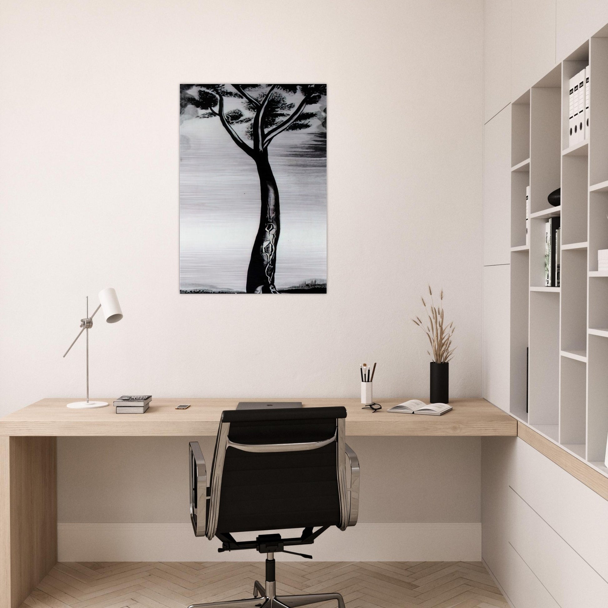 THE TREE - Salvador Dali Brushed Aluminum Print - 70x100 cm / 28x40 inches | Salvador Dali Aluminum Print | Salvador Dali Prints