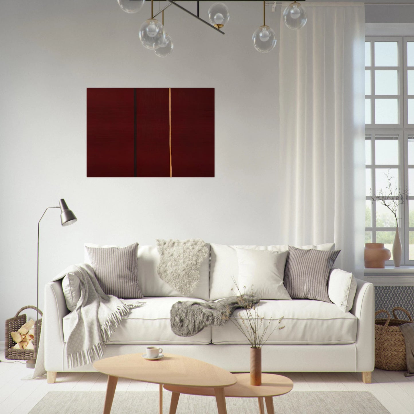 Covenant - Barnett Newman Brushed Aluminum Print - 70x100 cm / 28x40 inches | Barnett Newman Aluminum Print | Barnett Newman Prints