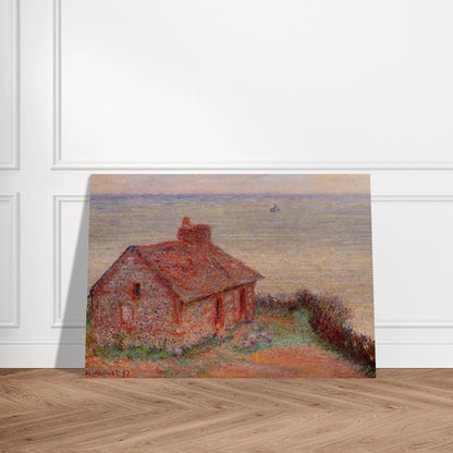 Customs House, Rose Effect - claude monet Brushed Aluminum Print - 70x100 cm / 28x40 inches | claude monet Aluminum Print | claude monet Prints
