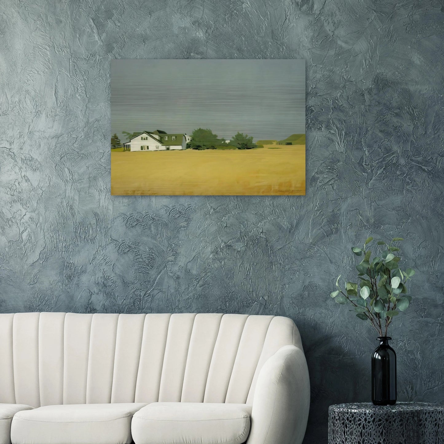 WHEAT 1960 - Fairfield Porter Brushed Aluminum Print - 70x100 cm / 28x40 inches | Fairfield Porter Aluminum Print | Fairfield Porter Prints