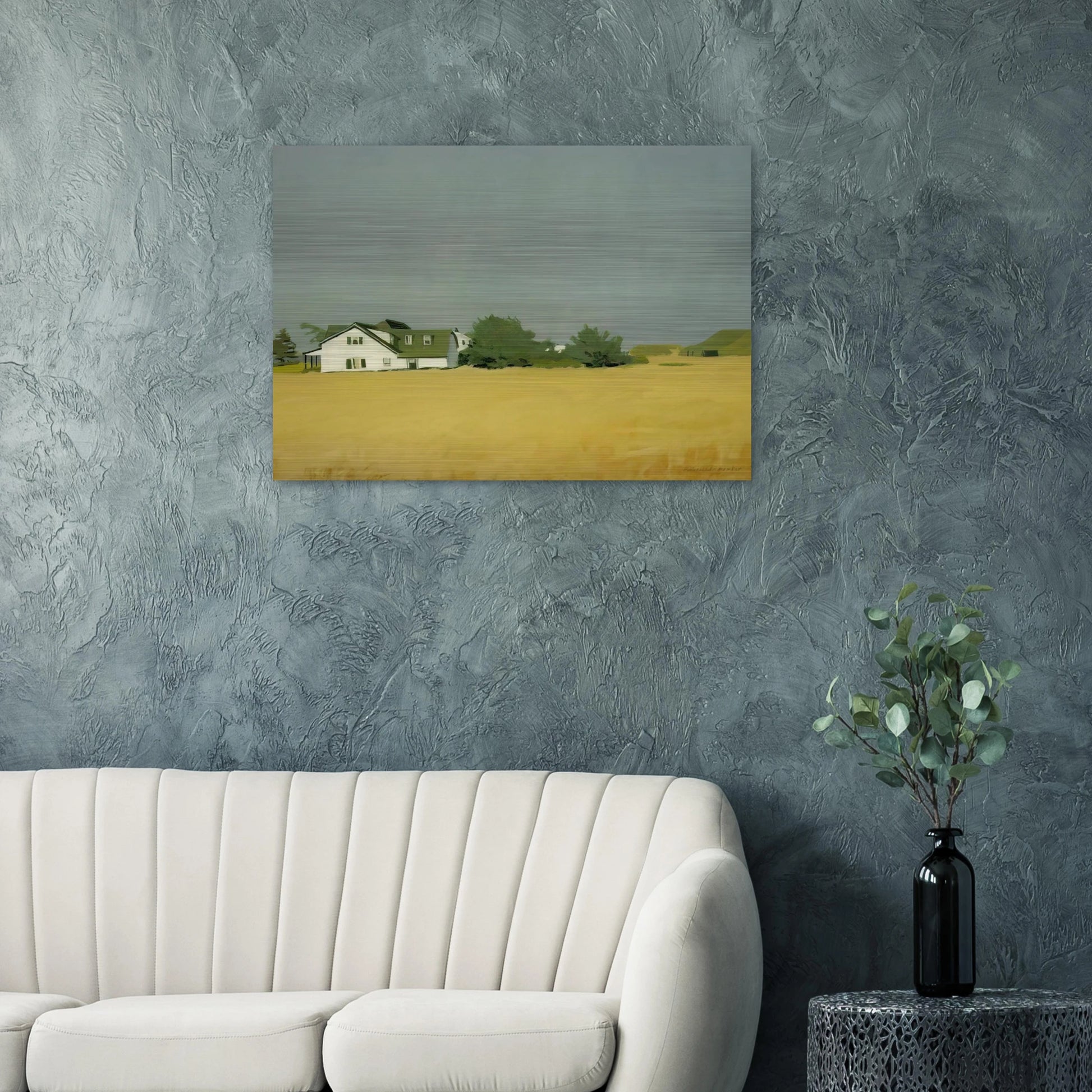 WHEAT 1960 - Fairfield Porter Brushed Aluminum Print - 70x100 cm / 28x40 inches | Fairfield Porter Aluminum Print | Fairfield Porter Prints
