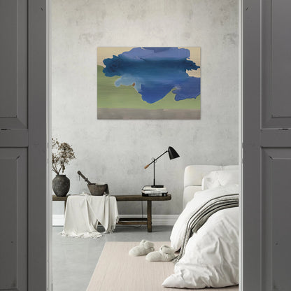 The Bay, 1963- - Helen Frankenthaler Brushed Aluminum Print - 70x100 cm / 28x40 inches | Helen Frankenthaler Aluminum Print | Helen Frankenthaler Prints