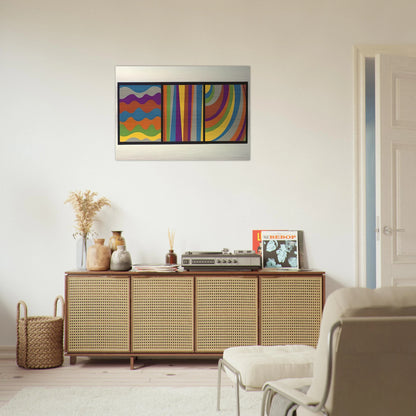 Irregular Arcs, Bands, Loops - Sol LeWitt Brushed Aluminum Print - 70x100 cm / 28x40 inches | Sol LeWitt Aluminum Print | Sol LeWitt Prints
