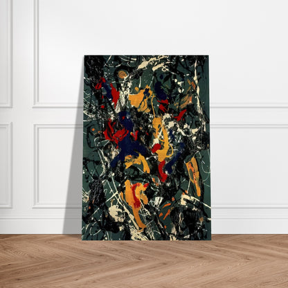 NUMBER 3 1948 - Jackson Pollock Brushed Aluminum Print - 70x100 cm / 28x40 inches | Jackson Pollock Aluminum Print | Jackson Pollock Prints