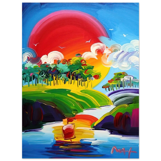 Peter Max - WITHOUT BORDERS 2011  75x100 cm / 30x40inches Fine Art Poster