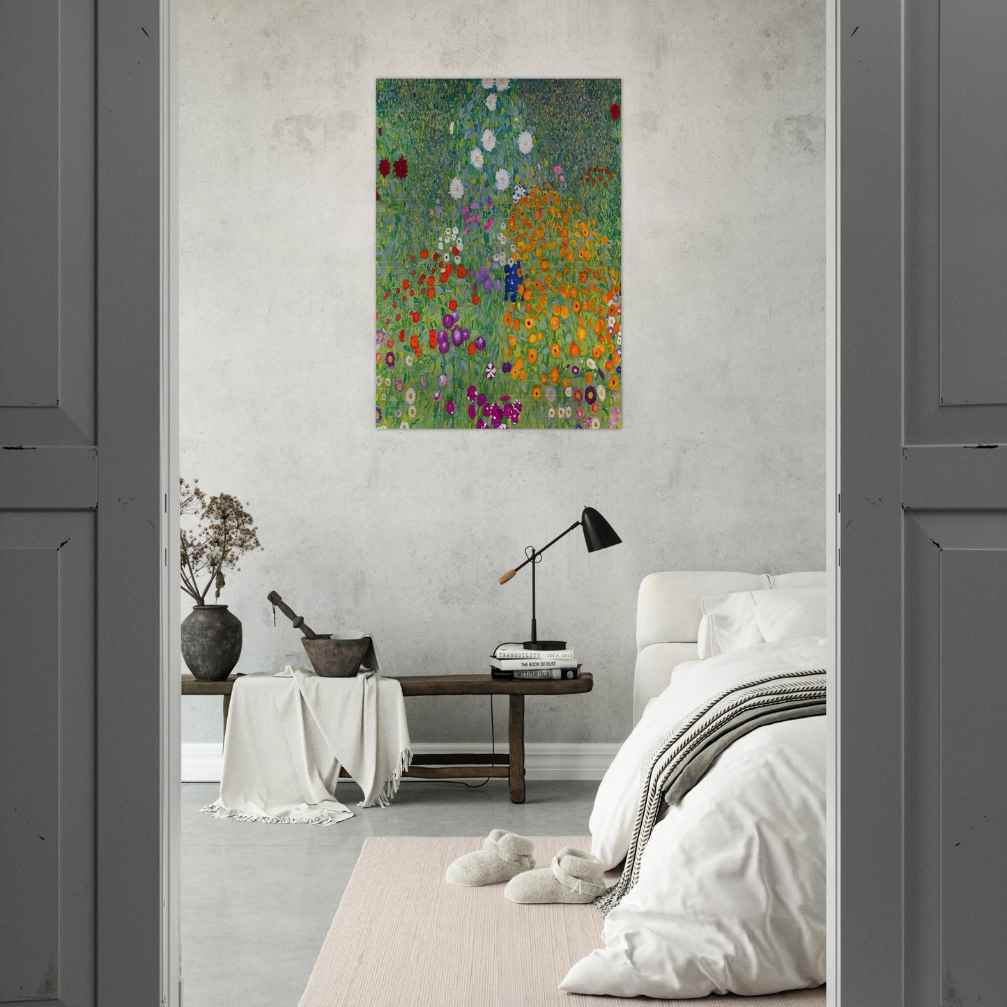 BLUMENGARTEN 1907 - Gustav Klimt Brushed Aluminum Print - 70x100 cm / 28x40 inches | Gustav Klimt Aluminum Print | Gustav Klimt Prints