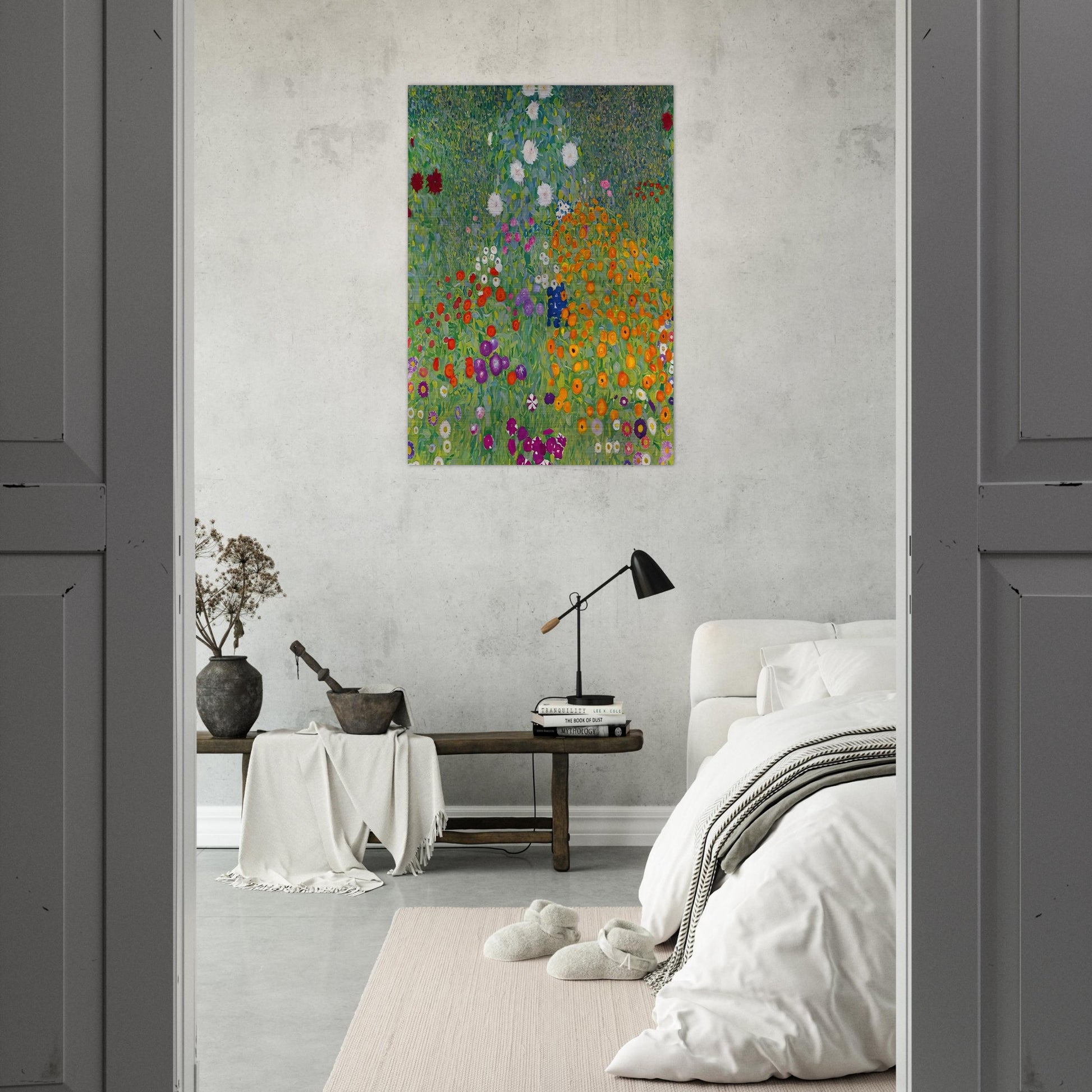 BLUMENGARTEN 1907 - Gustav Klimt Brushed Aluminum Print - 70x100 cm / 28x40 inches | Gustav Klimt Aluminum Print | Gustav Klimt Prints