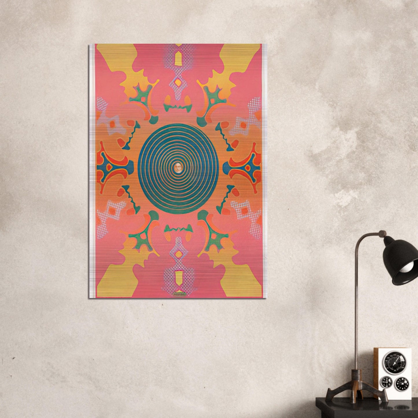 THE VISIONARIES AT THE EAST HAMPTON GALLERY 1967 - Peter Max Brushed Aluminum Print - 70x100 cm / 28x40 inches | Peter Max Aluminum Print | Peter Max Prints