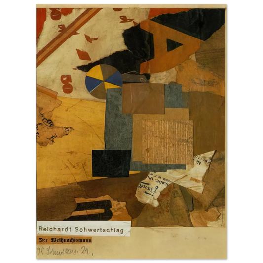 Kurt Schwitters - SANTA CLAUS 1922  75x100 cm / 30x40inches Fine Art Poster