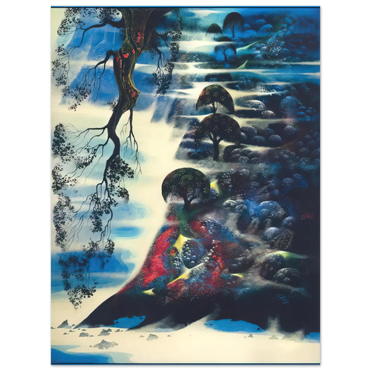 Eyvind Earle - Summer Morning Mist  75x100 cm / 30x40inches Fine Art Poster