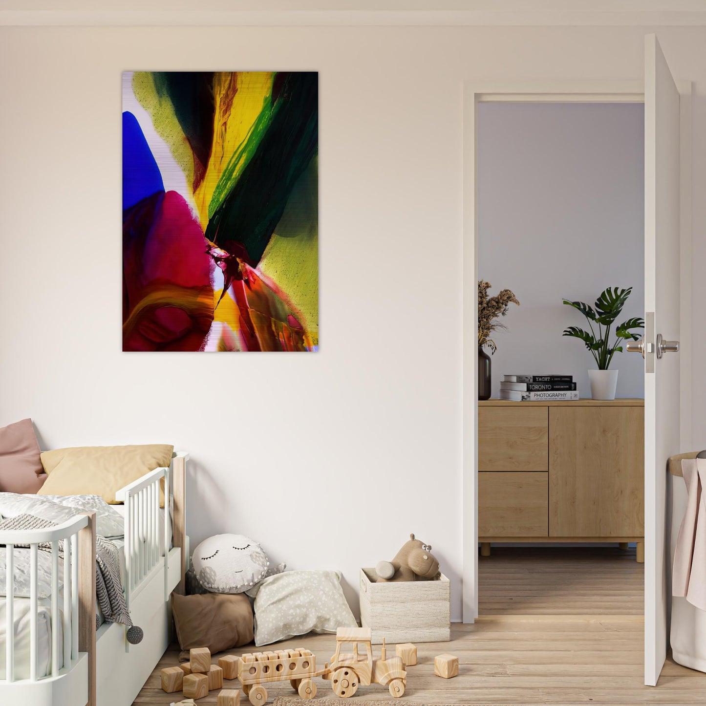 Phenomena Phoenix Equinox - Paul Jenkins Brushed Aluminum Print - 70x100 cm / 28x40 inches | Paul Jenkins Aluminum Print | Paul Jenkins Prints
