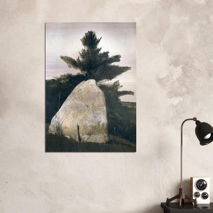 PENNSYLVANIA LANDSCAPE - Andrew Wyeth Brushed Aluminum Print - 70x100 cm / 28x40 inches | Andrew Wyeth Aluminum Print | Andrew Wyeth Prints