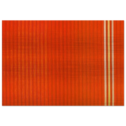 Red Devil - 1959 - Gene Davis Brushed Aluminum Print - 70x100 cm / 28x40 inches | Gene Davis Aluminum Print | Gene Davis Prints
