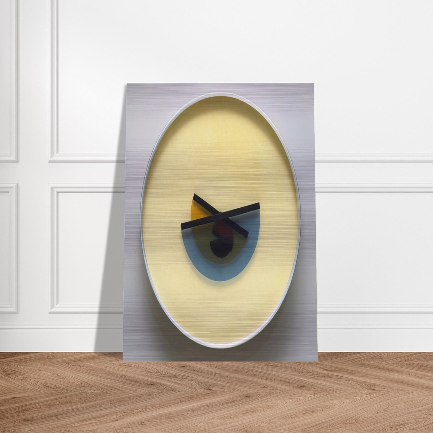 L'Ora X Clock - 1945 - Bruno Munari Brushed Aluminum Print - 70x100 cm / 28x40 inches | Bruno Munari Aluminum Print | Bruno Munari Prints