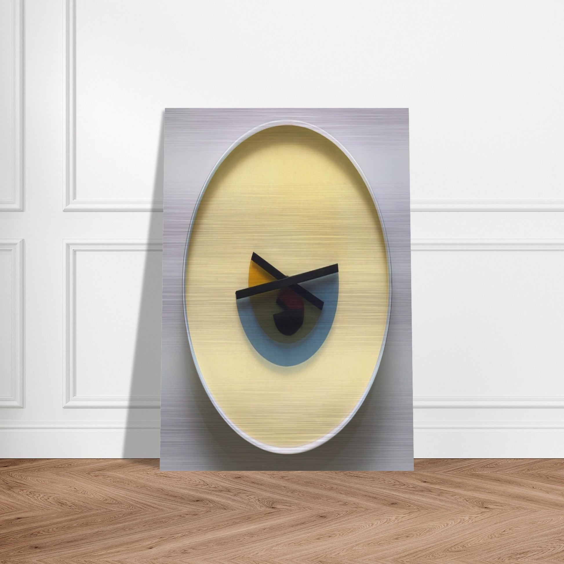 L'Ora X Clock - 1945 - Bruno Munari Brushed Aluminum Print - 70x100 cm / 28x40 inches | Bruno Munari Aluminum Print | Bruno Munari Prints