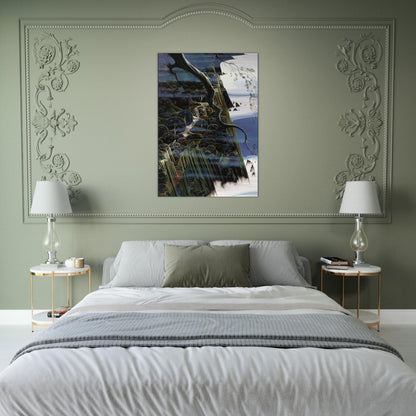 From Out of the Sea - Eyvind Earle Brushed Aluminum Print - 70x100 cm / 28x40 inches | Eyvind Earle Aluminum Print | Eyvind Earle Prints