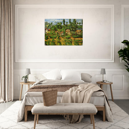 The Chateau de Medan - Paul Cézanne Acrylic Print - 70x100 cm / 28x40″ inches