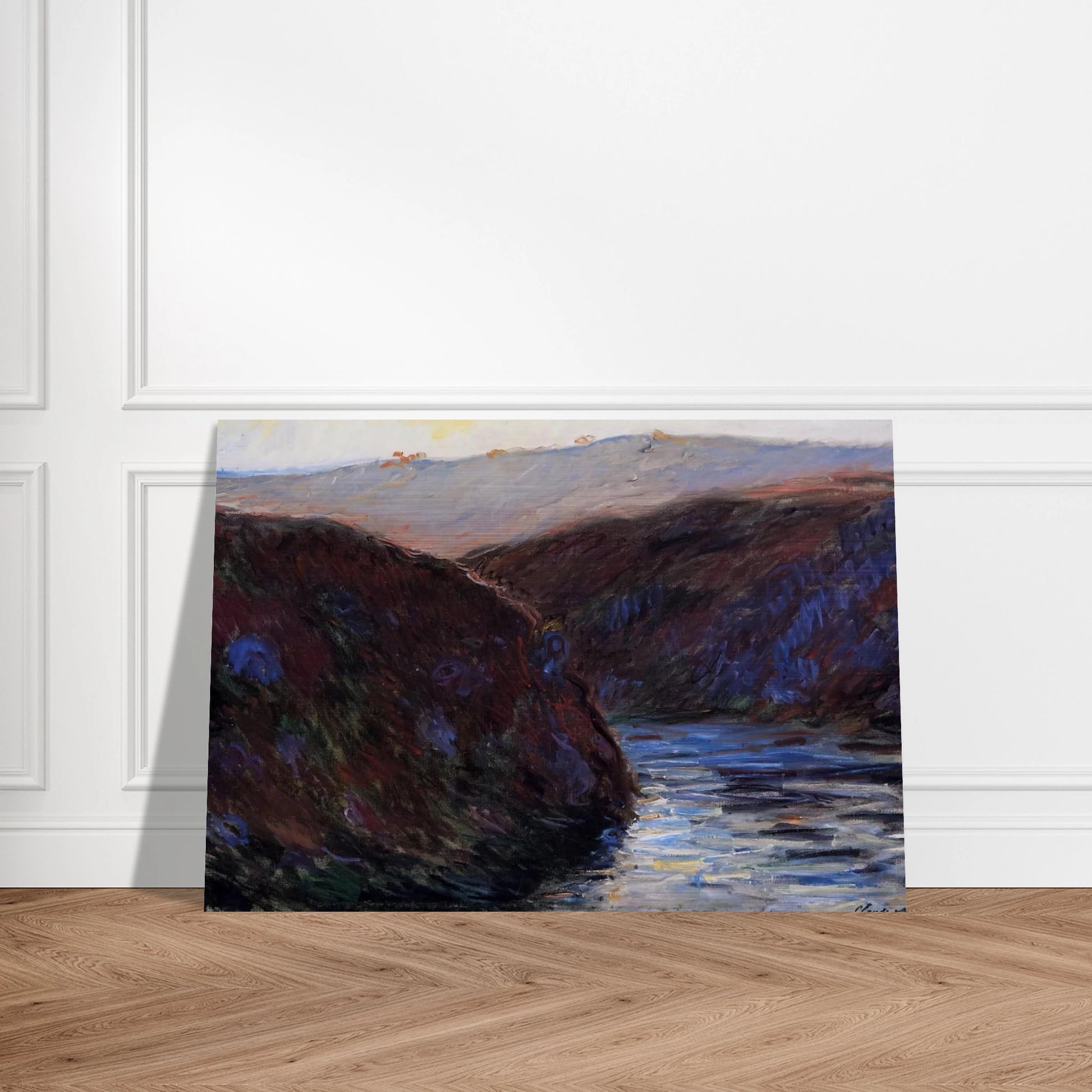 The Creuse Valley, Evening Effect - claude monet Brushed Aluminum Print - 70x100 cm / 28x40 inches | claude monet Aluminum Print | claude monet Prints