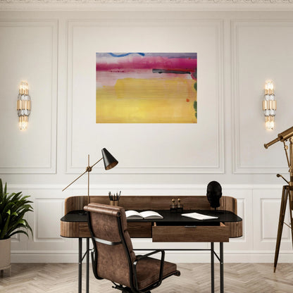 Black-Eyed Susan - 1988 - Helen Frankenthaler Brushed Aluminum Print - 70x100 cm / 28x40 inches | Helen Frankenthaler Aluminum Print | Helen Frankenthaler Prints