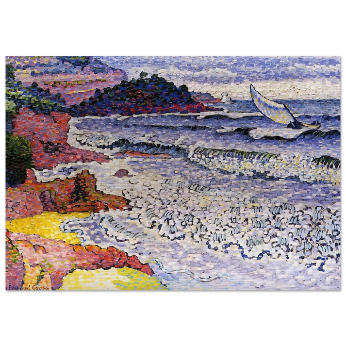 The Choppy Sea - Henri-Edmond Cross Brushed Aluminum Print - 70x100 cm / 28x40 inches | Henri-Edmond Cross Aluminum Print | Henri-Edmond Cross Prints