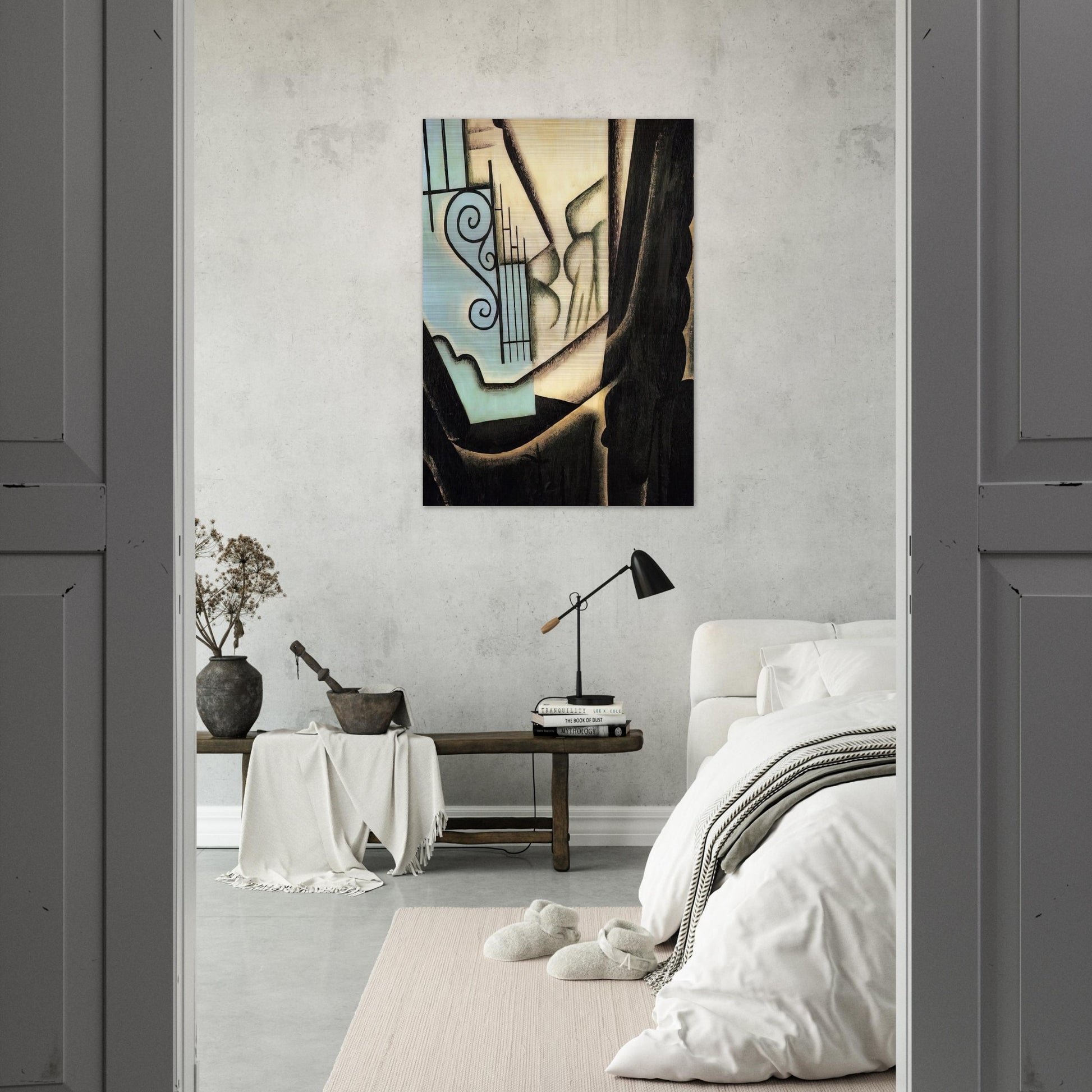 THE GARDEN 1916 - Juan Gris Brushed Aluminum Print - 70x100 cm / 28x40 inches | Juan Gris Aluminum Print | Juan Gris Prints