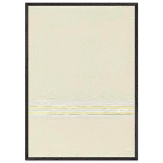 Untitled - 1974 N6 - Antonio Calderara 70x100 cm / 28x40 inches Framed Art Print – Black Wooden Frame