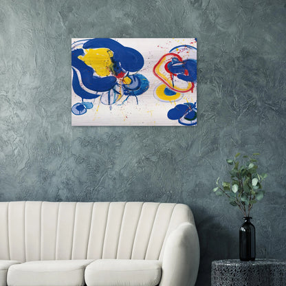 Dream It Is - Sam Francis Brushed Aluminum Print - 70x100 cm / 28x40 inches | Sam Francis Aluminum Print | Sam Francis Prints