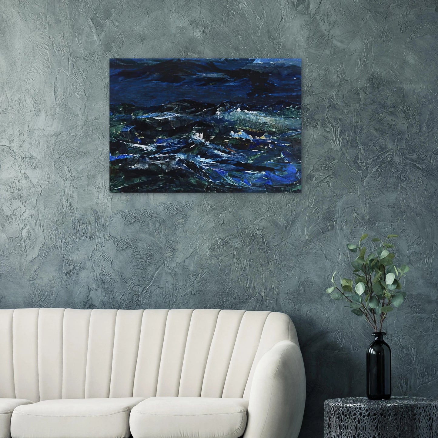 Sea - 1962 - Tove Jansson Brushed Aluminum Print - 70x100 cm / 28x40 inches | Tove Jansson Aluminum Print | Tove Jansson Prints