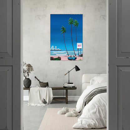Light Mellow Sealine - Hiroshi Nagai Brushed Aluminum Print - 70x100 cm / 28x40 inches | Hiroshi Nagai Aluminum Print | Hiroshi Nagai Prints