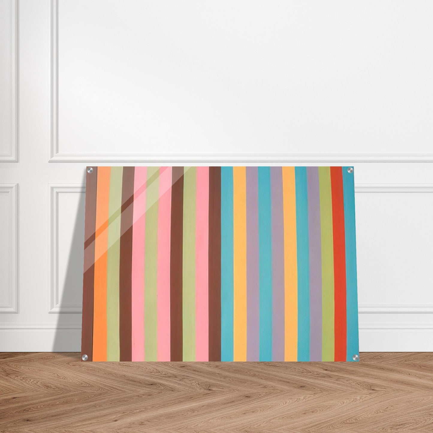 Boudoir Painting - 1965 - Gene Davis Acrylic Print - 70x100 cm / 28x40″ inches