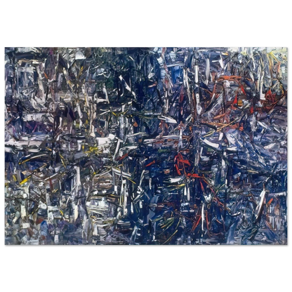 Landing - Jean-Paul Riopelle Brushed Aluminum Print - 70x100 cm / 28x40 inches | Jean-Paul Riopelle Aluminum Print | Jean-Paul Riopelle Prints