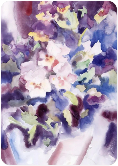 Pansies - 1915 By Charles Demuth Pack of 10 Post Cards | Charles Demuth Post Cards | A6 (10.5 x 14.8 cm) - 4.1 x 5.8 inches