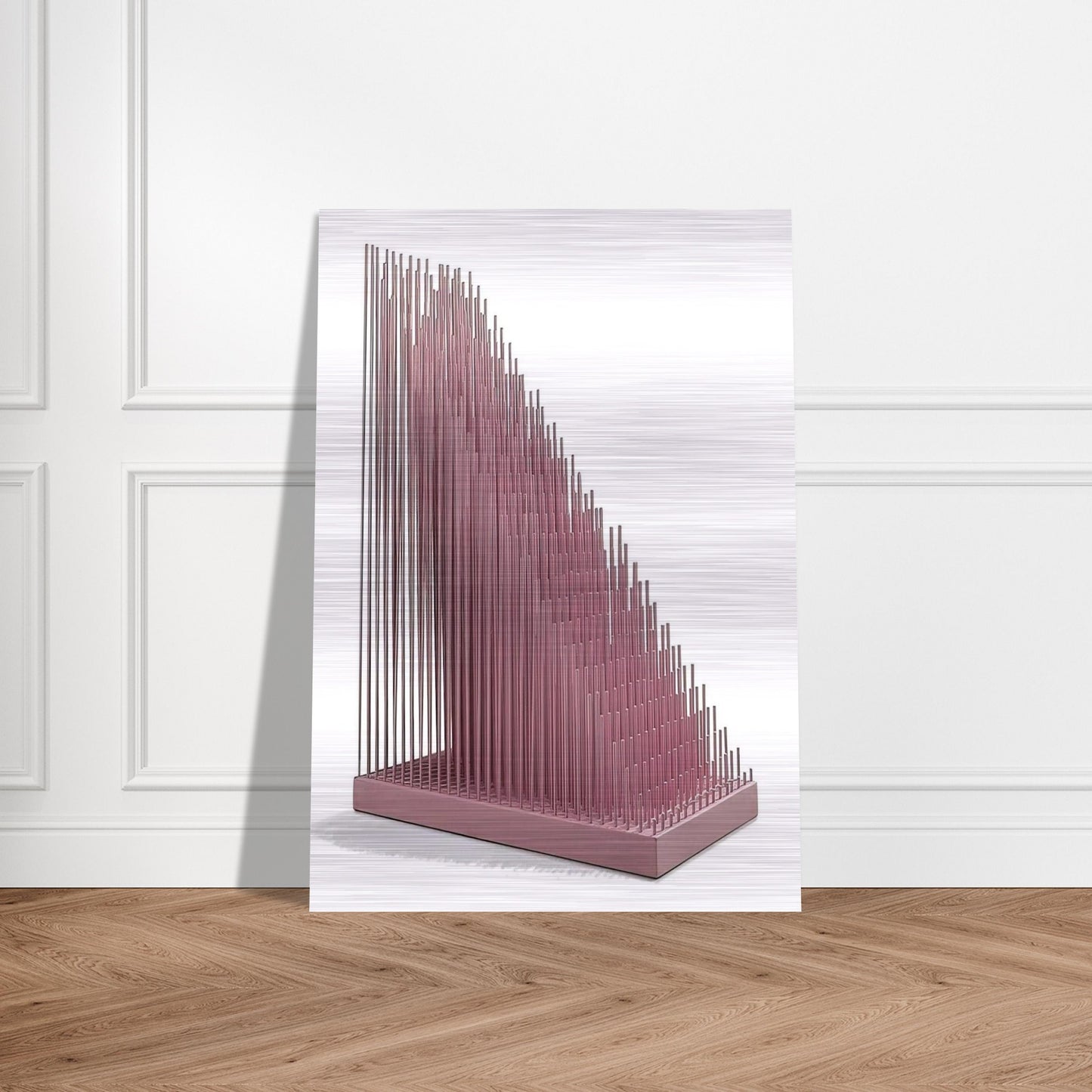 PROGRESION ROSA - Jesus Rafael Soto Brushed Aluminum Print - 70x100 cm / 28x40 inches | Jesus Rafael Soto Aluminum Print | Jesus Rafael Soto Prints