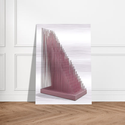 PROGRESION ROSA - Jesus Rafael Soto Brushed Aluminum Print - 70x100 cm / 28x40 inches | Jesus Rafael Soto Aluminum Print | Jesus Rafael Soto Prints