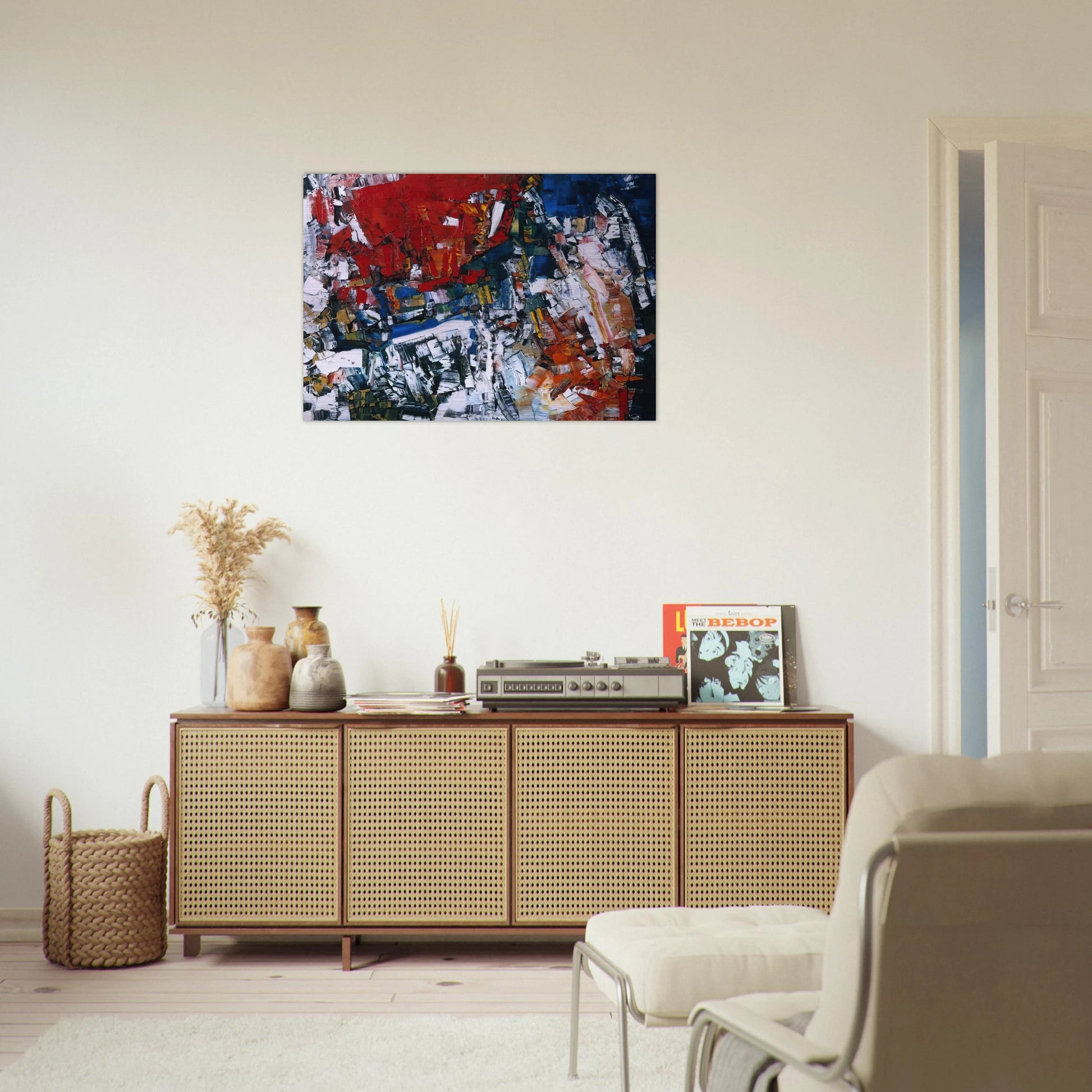 Perspectives - Jean-Paul Riopelle Brushed Aluminum Print - 70x100 cm / 28x40 inches | Jean-Paul Riopelle Aluminum Print | Jean-Paul Riopelle Prints
