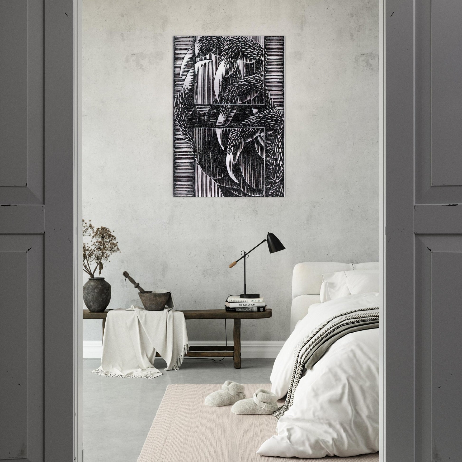 ESCHER (13) - MC Escher Brushed Aluminum Print - 70x100 cm / 28x40 inches | MC Escher Aluminum Print | MC Escher Prints