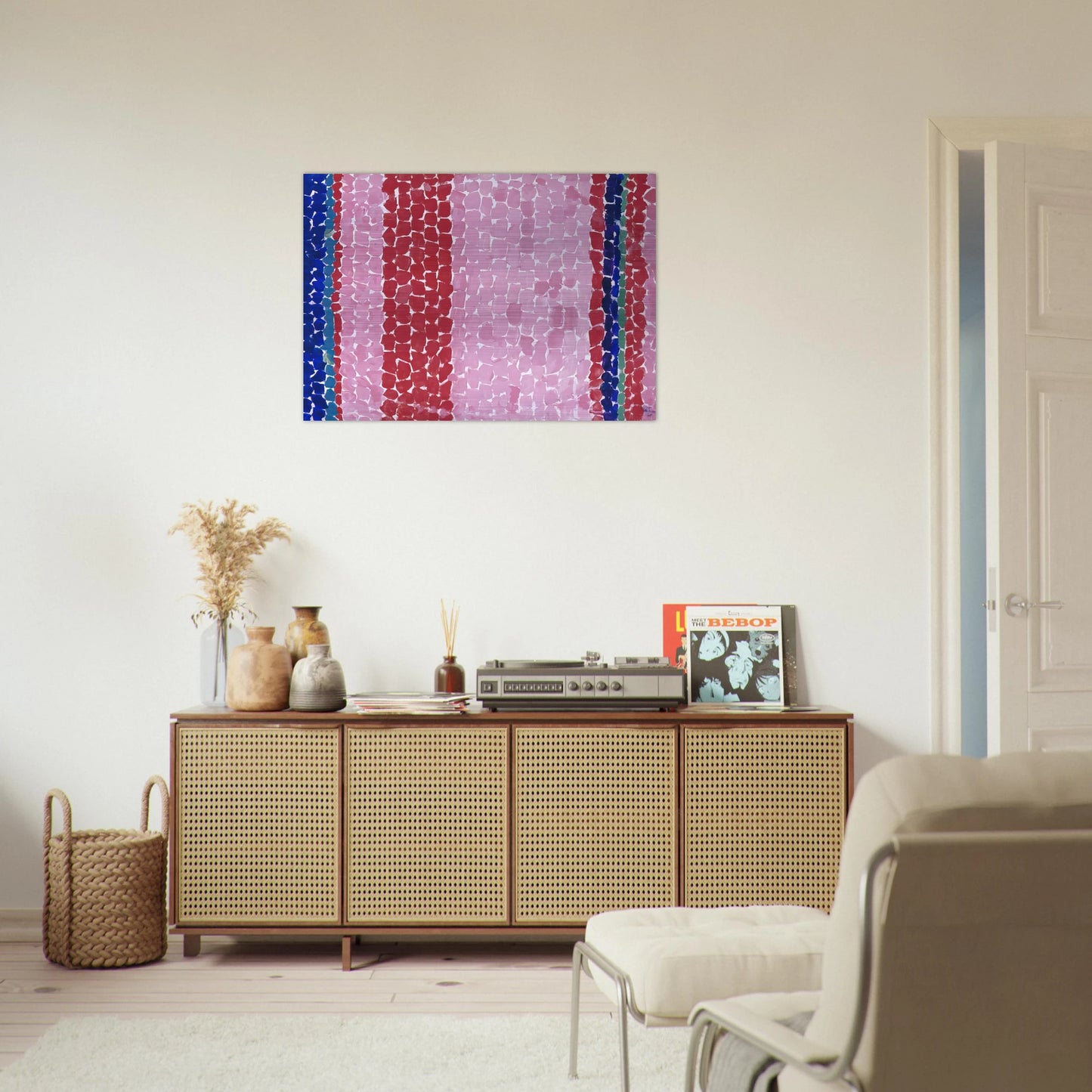 A GLIMPSE OF MARS 1969 - Alma Woodsey Thomas Brushed Aluminum Print - 70x100 cm / 28x40 inches | Alma Woodsey Thomas Aluminum Print | Alma Woodsey Thomas Prints
