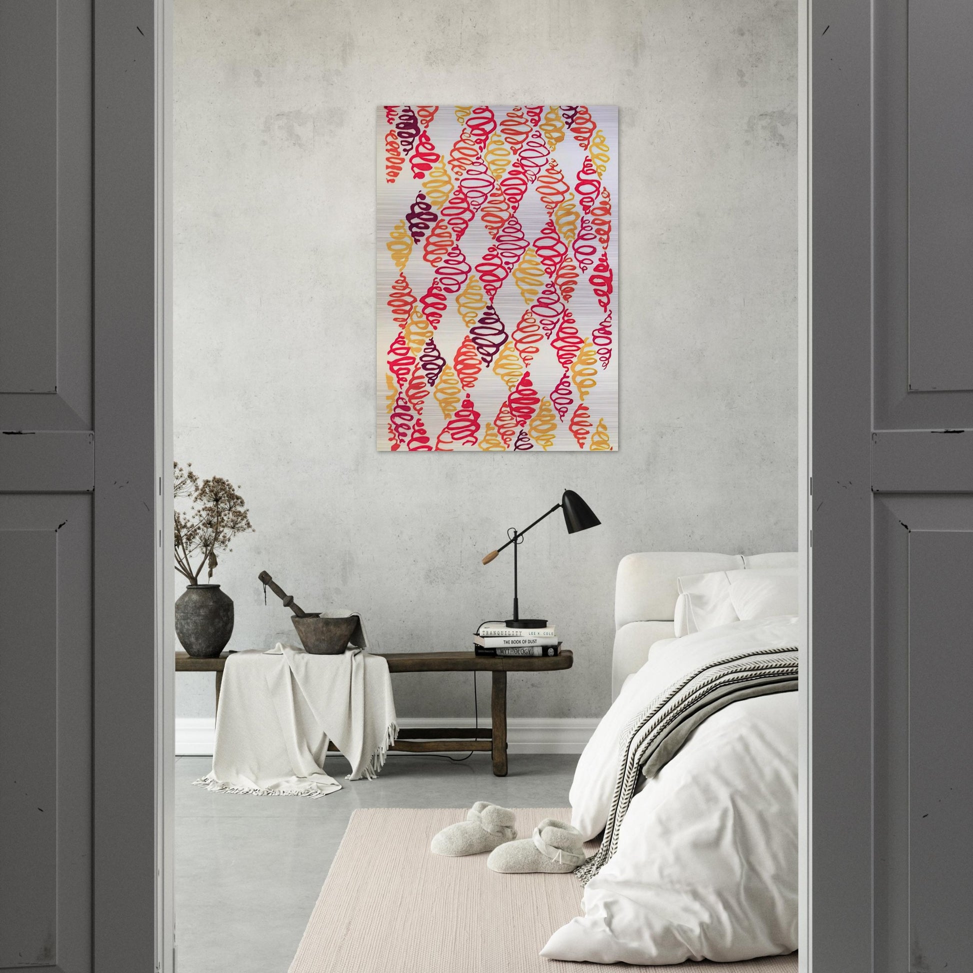 COMPOSITION 32 - Sonia Delaunay Brushed Aluminum Print - 70x100 cm / 28x40 inches | Sonia Delaunay Aluminum Print | Sonia Delaunay Prints