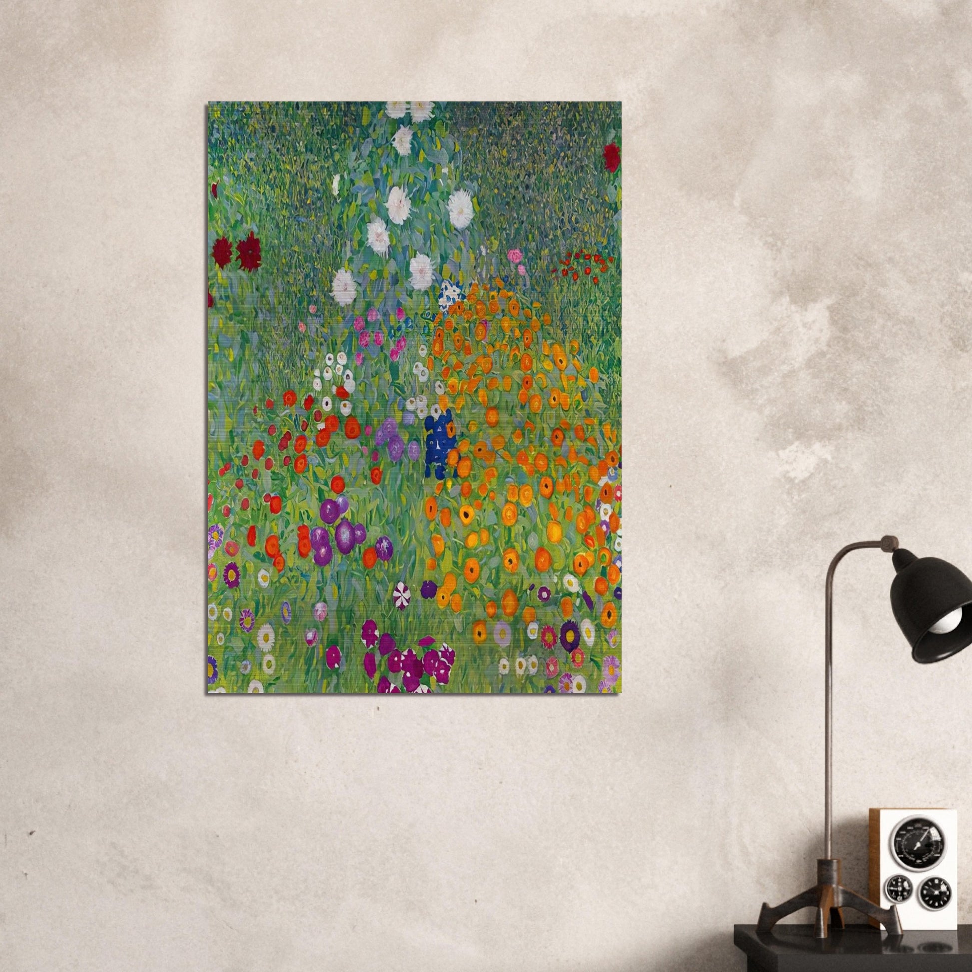 BLUMENGARTEN 1907 - Gustav Klimt Brushed Aluminum Print - 70x100 cm / 28x40 inches | Gustav Klimt Aluminum Print | Gustav Klimt Prints