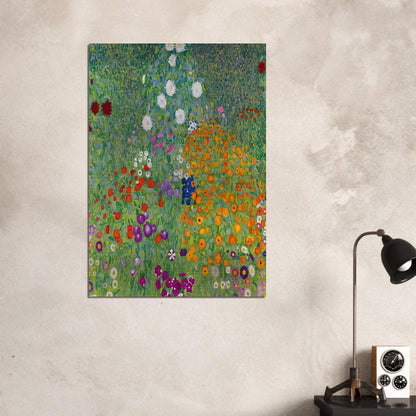 BLUMENGARTEN 1907 - Gustav Klimt Brushed Aluminum Print - 70x100 cm / 28x40 inches | Gustav Klimt Aluminum Print | Gustav Klimt Prints