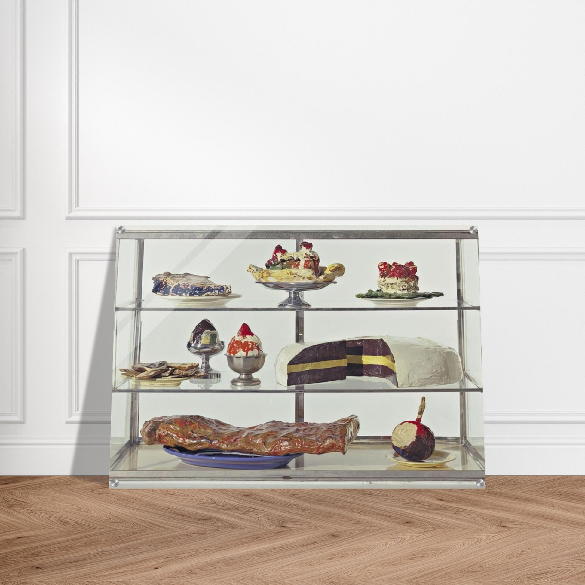 PASTRY CASE I 1962 - Claes Oldenburg Acrylic Print - 70x100 cm / 28x40″ inches